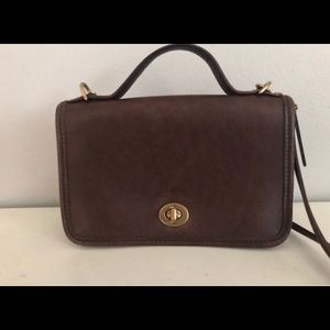Vintage Classic Brown Leather Coach Bag